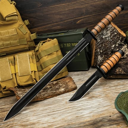 US 1942 Combat Fighting Knife And Sword Set